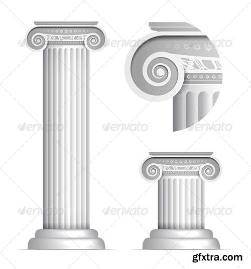 GraphicRiver - Classical Greek or Roman Ionic Column