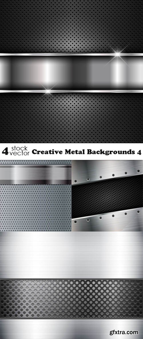 Vectors - Creative Metal Backgrounds 4