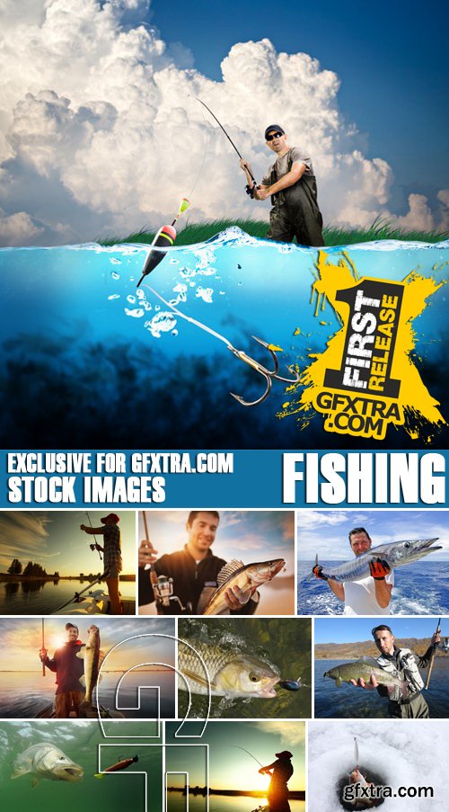 Stock Photos - Fishing, 25xJPG