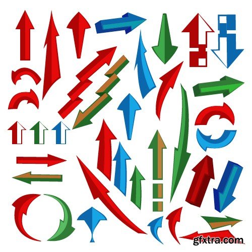 Stock Vectors - Arrow 3, 25xEPS