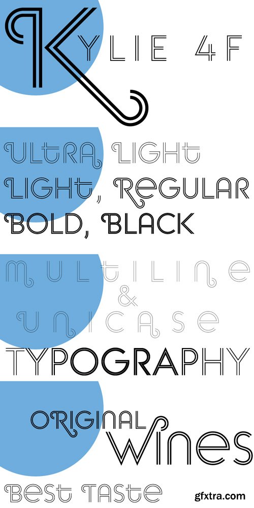 Kylie 4F Font Family $40