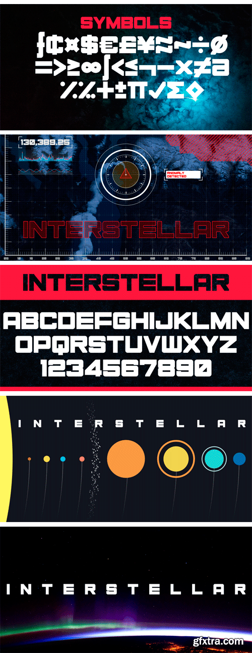 Interstellar Font $10