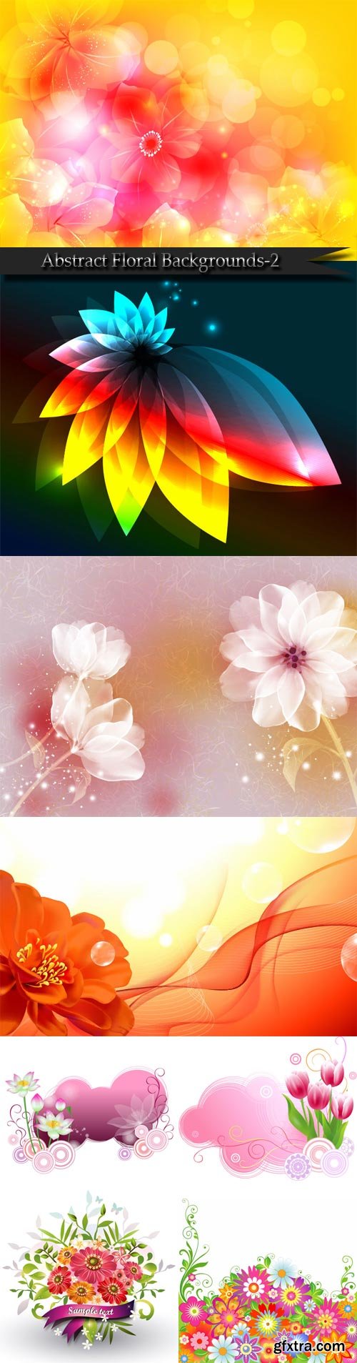 Abstract Floral Backgrounds-2