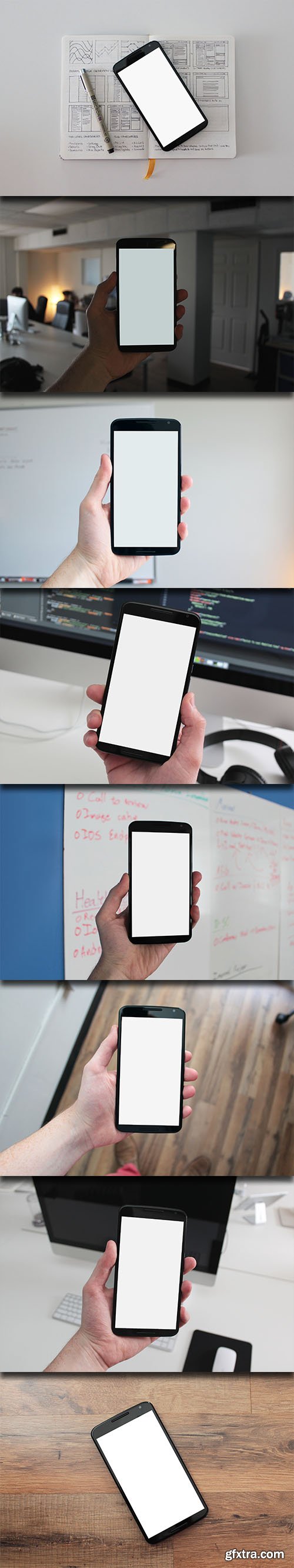 8 Photography PSD Mock-Up's - Nexus 6