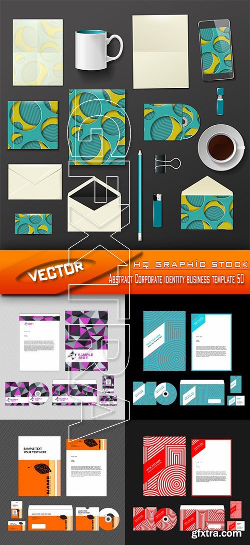 Stock Vector - Abstract Corporate identity business template 50