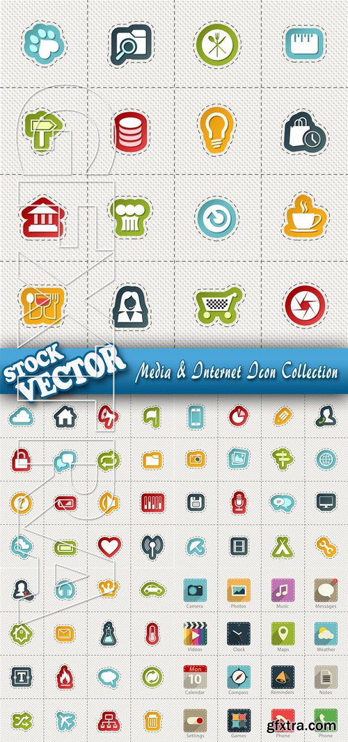 Stock Vector - Media & Internet Icon Collection