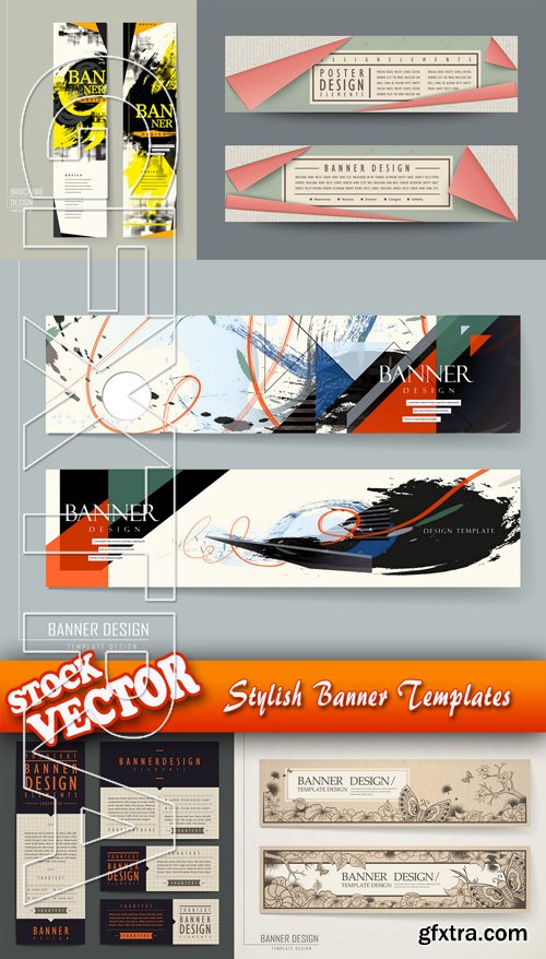 Stock Vector - Stylish Banner Templates