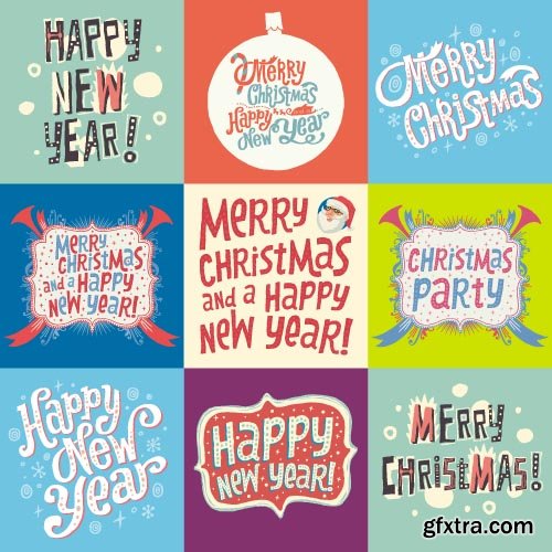 New Year Decoration Vectors - 25x EPS