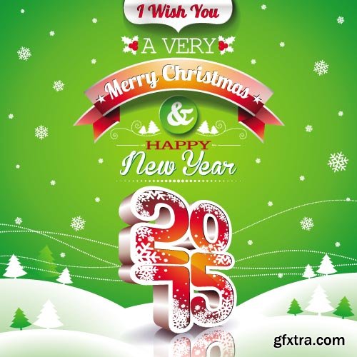 New Year Decoration Vectors - 25x EPS