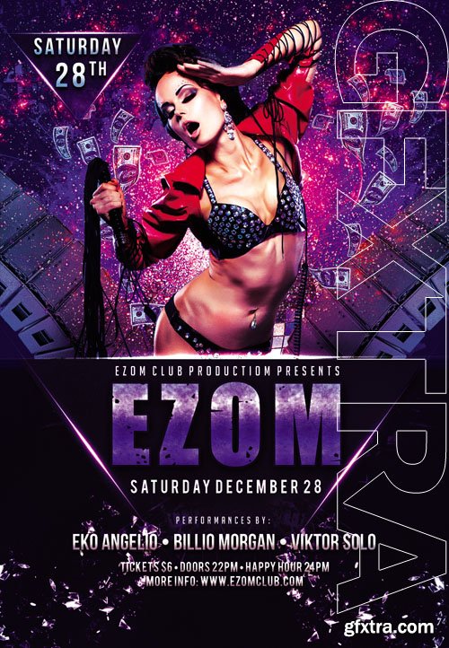 Dj Ezom Party Club Flyer Template