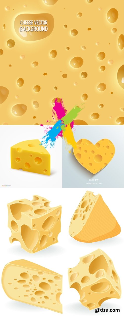 Realistic Cheese Vector