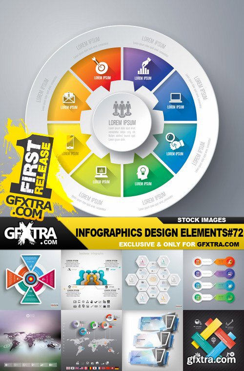 Infographics Design Elements#72 - 25 Vector