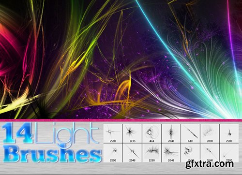 Light Streak Photoshop Brushes