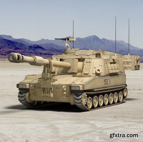 Turbosquid 3D Models: M109A6 Paladin