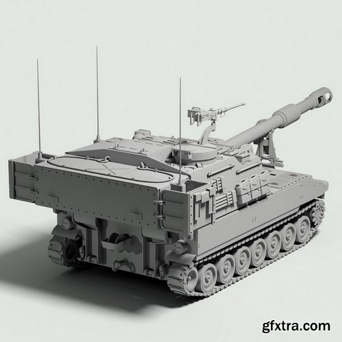 Turbosquid 3D Models: M109A6 Paladin