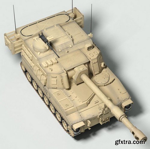 Turbosquid 3D Models: M109A6 Paladin