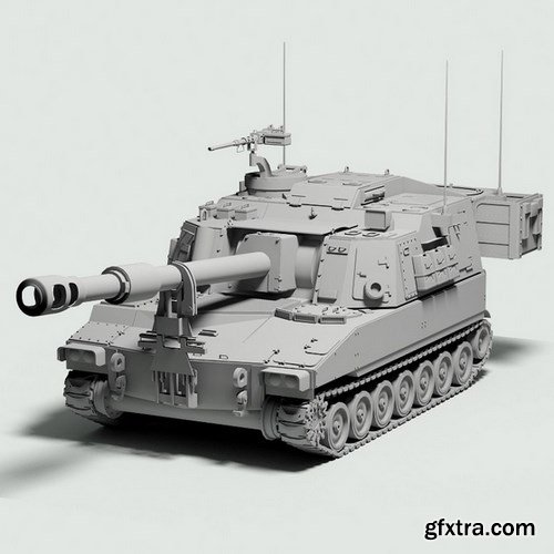 Turbosquid 3D Models: M109A6 Paladin