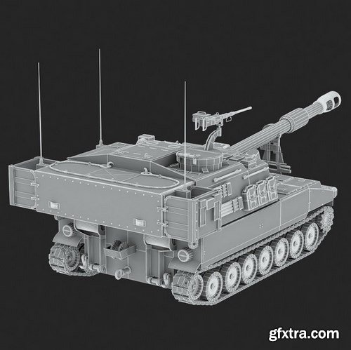 Turbosquid 3D Models: M109A6 Paladin