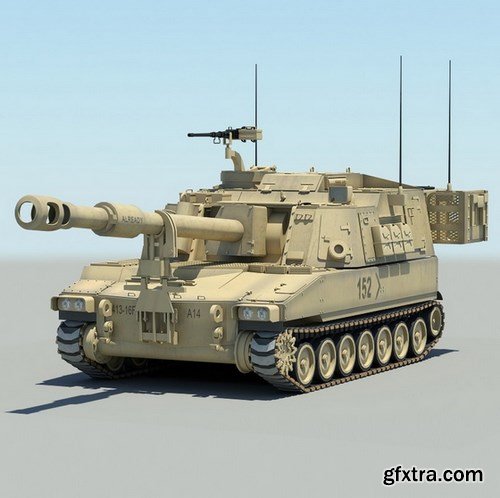 Turbosquid 3D Models: M109A6 Paladin