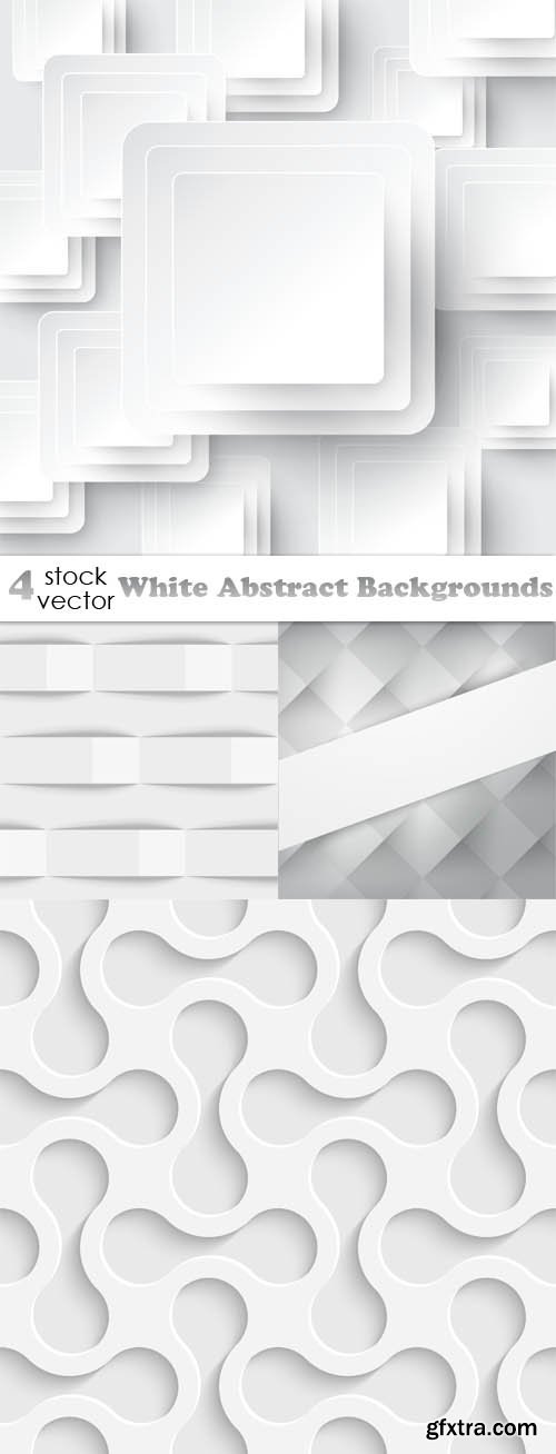 Vectors - White Abstract Backgrounds