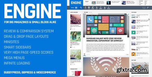 ThemeForest - Engine v1.2 - Drag and Drop News Magazine w/ Minisites