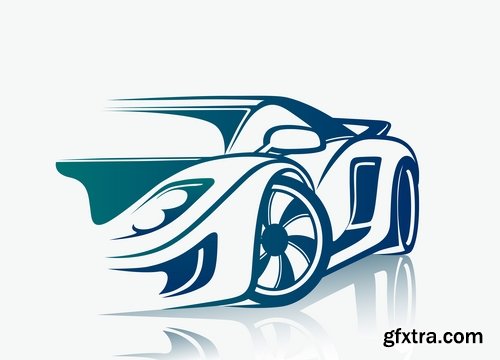 Collection of vector images of various car logos 25 Eps