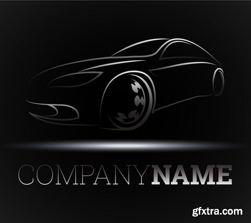 Collection of vector images of various car logos 25 Eps