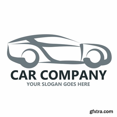 Collection of vector images of various car logos 25 Eps