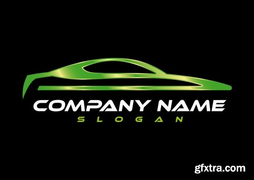 Collection of vector images of various car logos 25 Eps