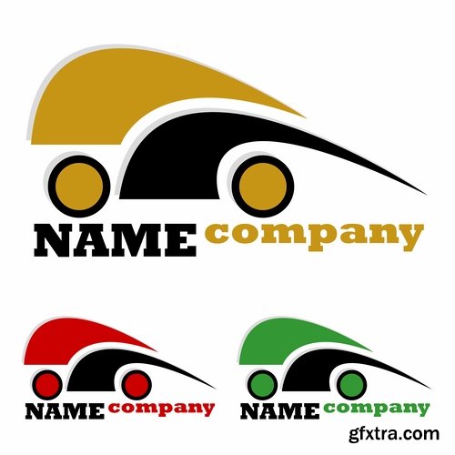 Collection of vector images of various car logos 25 Eps