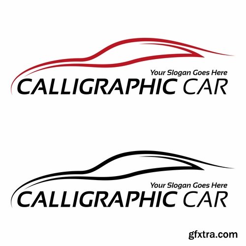 Collection of vector images of various car logos 25 Eps