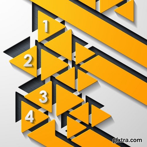 Collection elements of infographics vector image #13-25 Eps