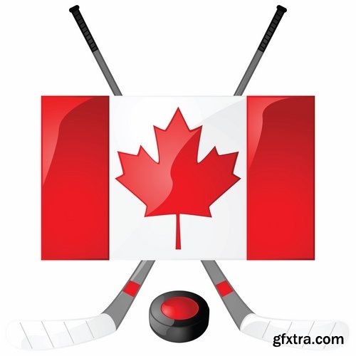 Collection of vector images of hockey 25 Eps