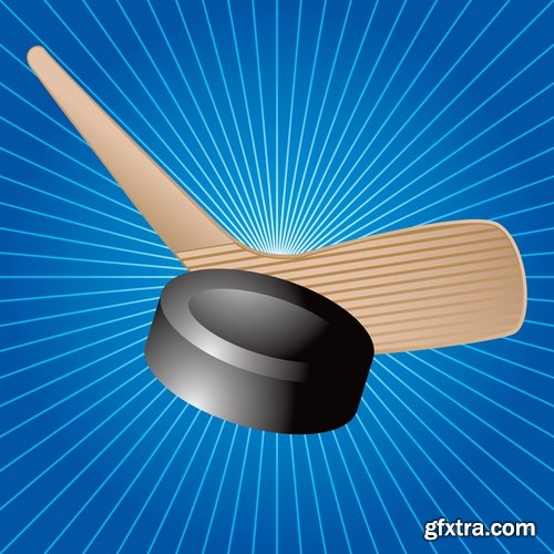 Collection of vector images of hockey 25 Eps