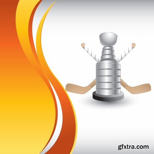 Collection of vector images of hockey 25 Eps