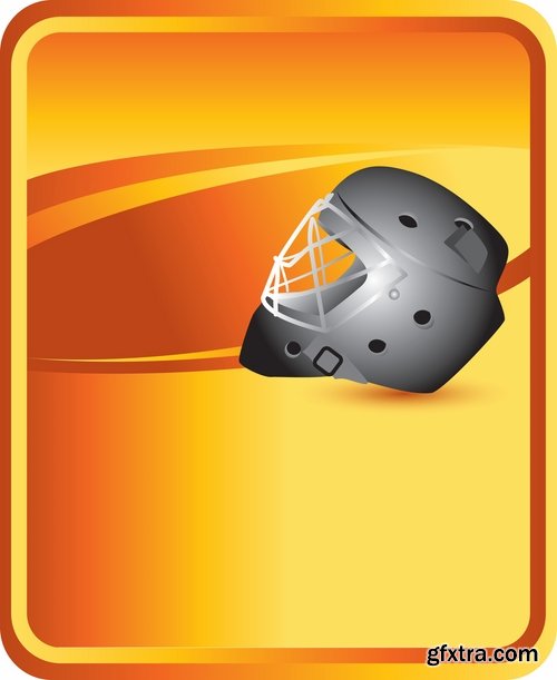 Collection of vector images of hockey 25 Eps