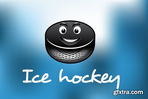 Collection of vector images of hockey 25 Eps