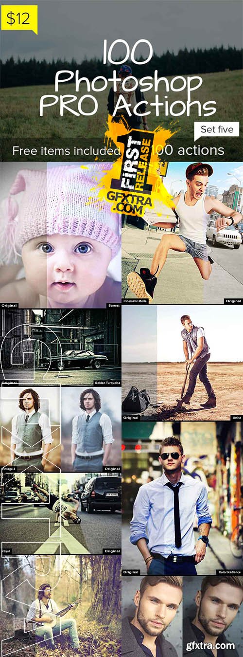 100 Photoshop Pro Actions - Set 5 - CM 138783