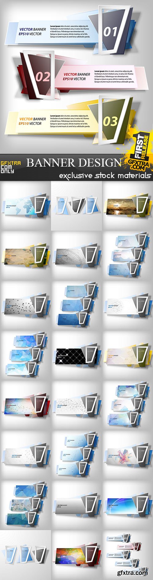 Banner Design Collection, 25xEPS