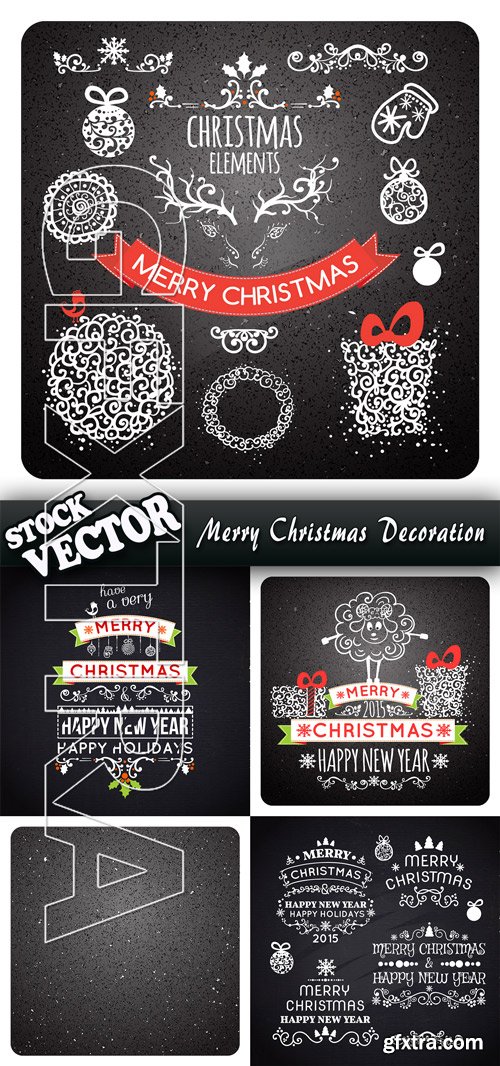 Stock Vector - Merry Christmas Decoration