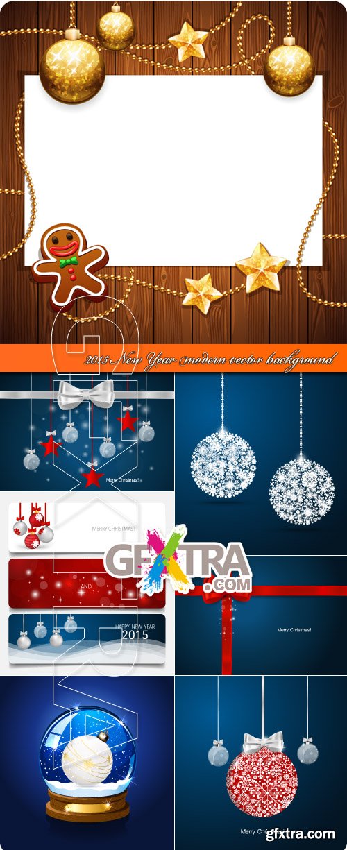 2015 New Year modern vector background