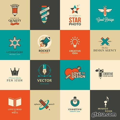 Logo & Icons - Design Vector Collection, 25xEPS