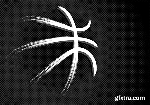 Collection of vector images of basketball 25 Eps