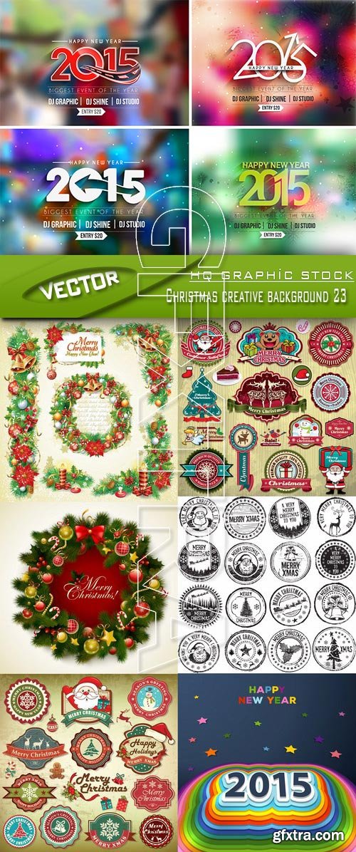 Stock Vector - Christmas creative background 23