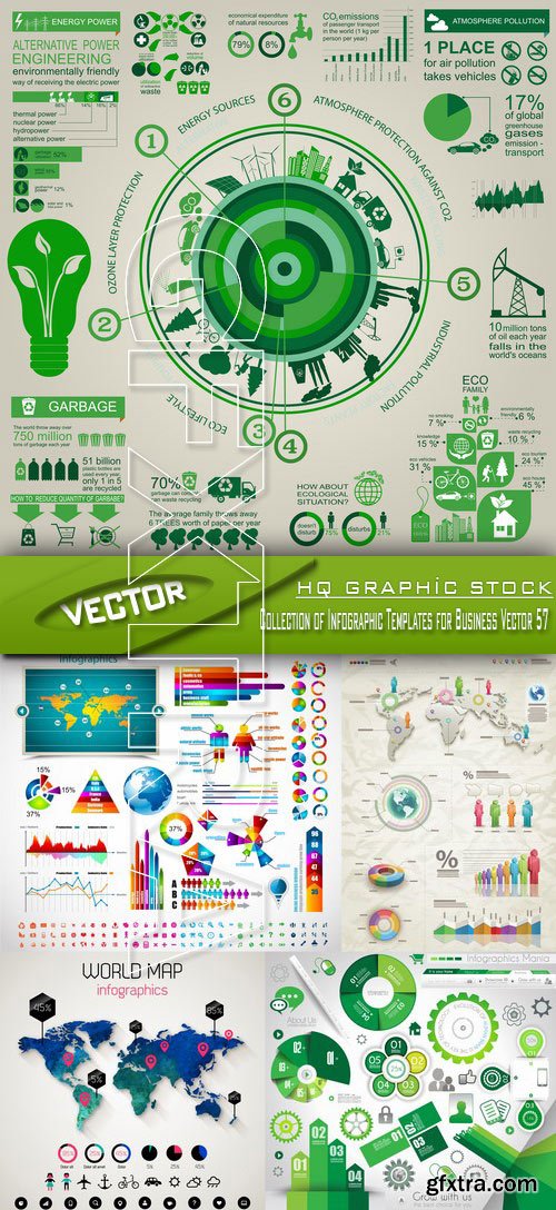 Stock Vector - Collection of Infographic Templates for Business Vector 57