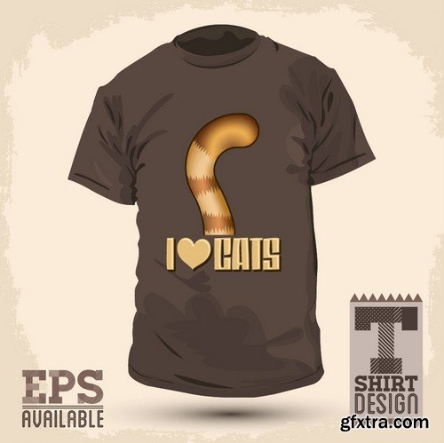 Stock Vectors - T-shirt 7, 25xEPS