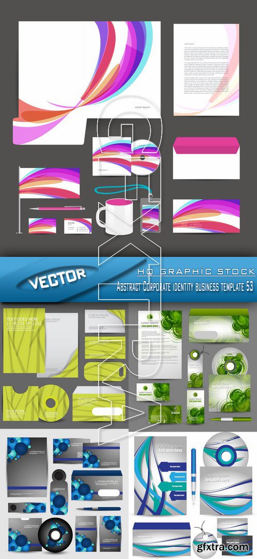 Stock Vector - Abstract Corporate identity business template 53