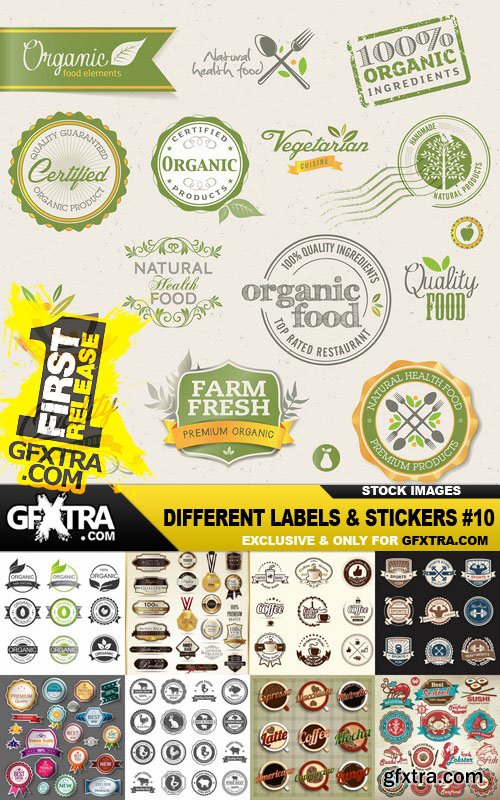 Different Labels &amp; Stickers #10 - 25 Vector