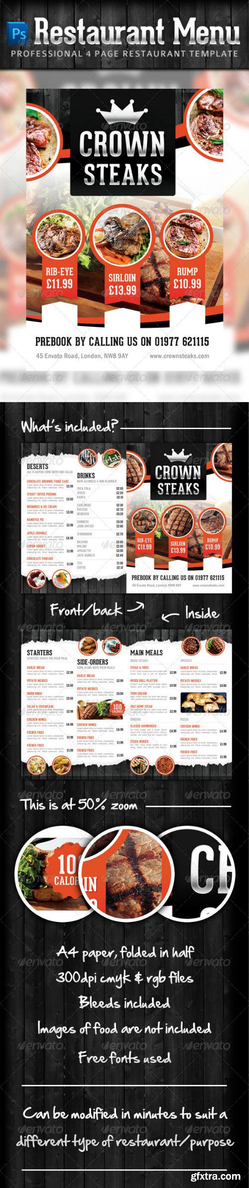 GraphicRiver - Modern Restaurant Food & Drinks Menu