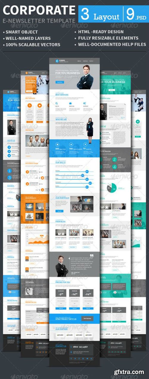 GraphicRiver - Corporate E-newsletter Template